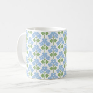 Blue Arts & Crafts Primroses Kaffee Tasse