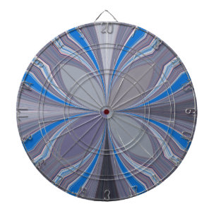 Blue Ash Gray Polka Dot Textur Kunst drucken Dartscheibe