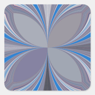 Blue Ash Gray Polka Dot Textur Kunst drucken Quadratischer Aufkleber