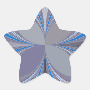 Blue Ash Gray Polka Dot Textur Kunst drucken Stern-Aufkleber
