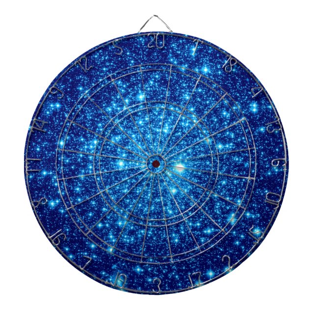 Blue Astral Glitzer Dartscheibe (vorne)