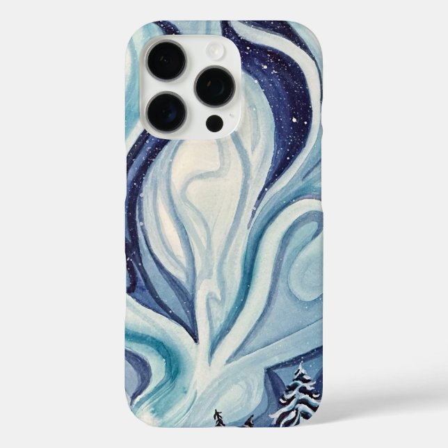 Blue Aurora Iphone 16ProMax Case (Rückseite)