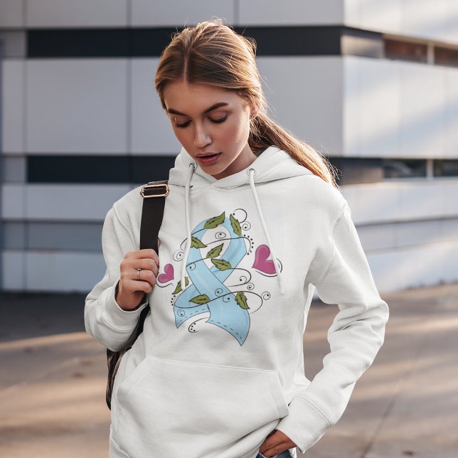 Blue Awareness Ribbon Hoodie (Von Creator hochgeladen)