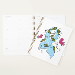 Blue Awareness Ribbon Spiralplaner Planer
