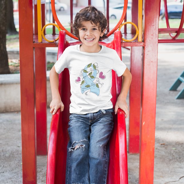 Blue Awareness Ribbon T-Shirt (Von Creator hochgeladen)