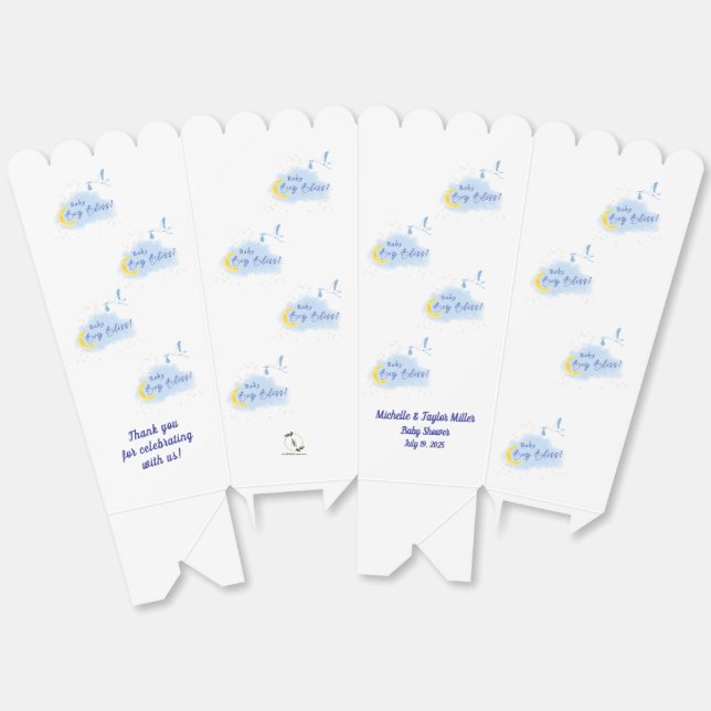 Blue Baby Boy Bliss Stork Sonderlieferung Geschenkschachtel (Ungeklappt)