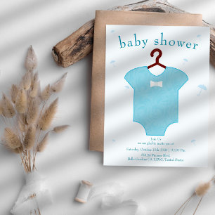 Blue Baby Boy Dusche Einladung