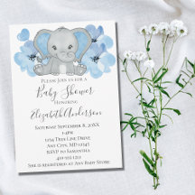 Blue Baby Boy Elephant Baby Dusche Blume Ballon