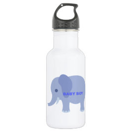 Blue Baby Boy Elephant Trinkflasche