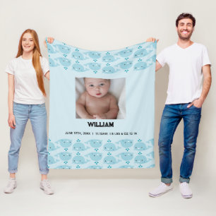 Blue Baby Boy Name Geburtsdatum   Foto Baby Fleecedecke