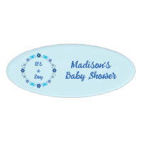 Blue Baby Boy Schmetterlinge und Blume Babydusche