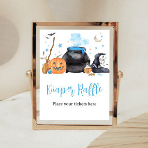 Blue Baby braut Diaper-Verlosungs-Schild Poster