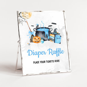 Blue Baby braut Hexenwindel-Raffle-Schild Poster