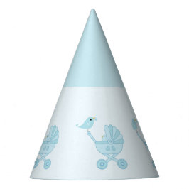 Blue Baby Carriage Baby Shooting Party Hat Partyhütchen