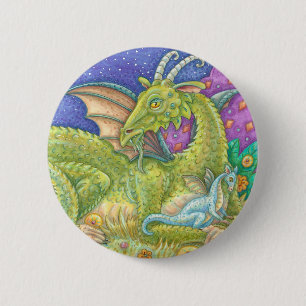 Blue Baby Dragon Button Fantasy der nächsten Gener