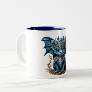 Blue Baby Dragon zweifarbige Tasse