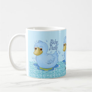 Blue Baby Ducky Tasse