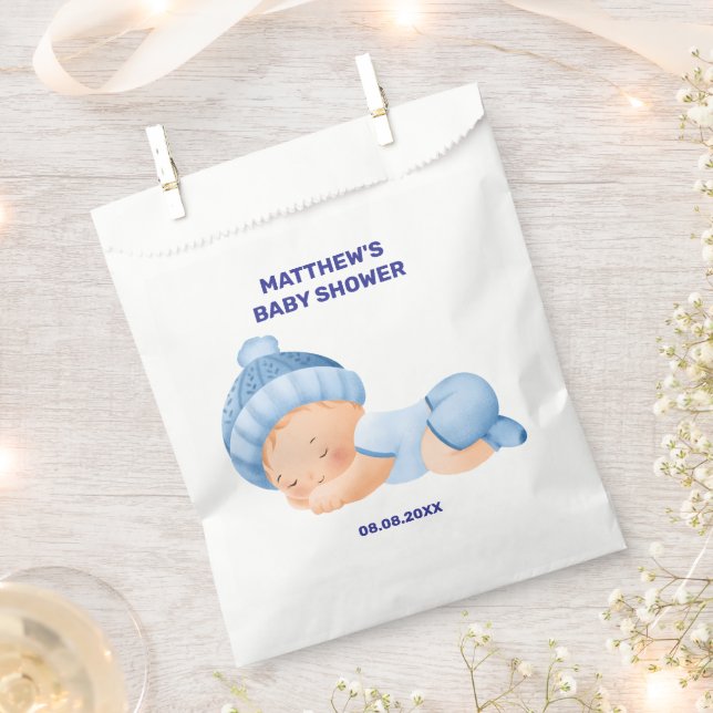 Blue Baby Dusche, Baby Boy Dusche Geschenktütchen (Ausgeschnitten)