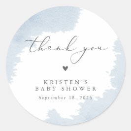 Blue Baby Dusche Gefallen Vielen Dank Labels Runder Aufkleber