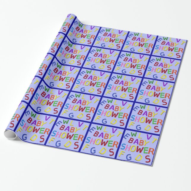 Blue Baby Duschwappapier Geschenkpapier (Ungerollt)