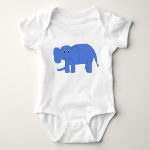 Blue Baby Elephant Bekleidung Baby Strampler
