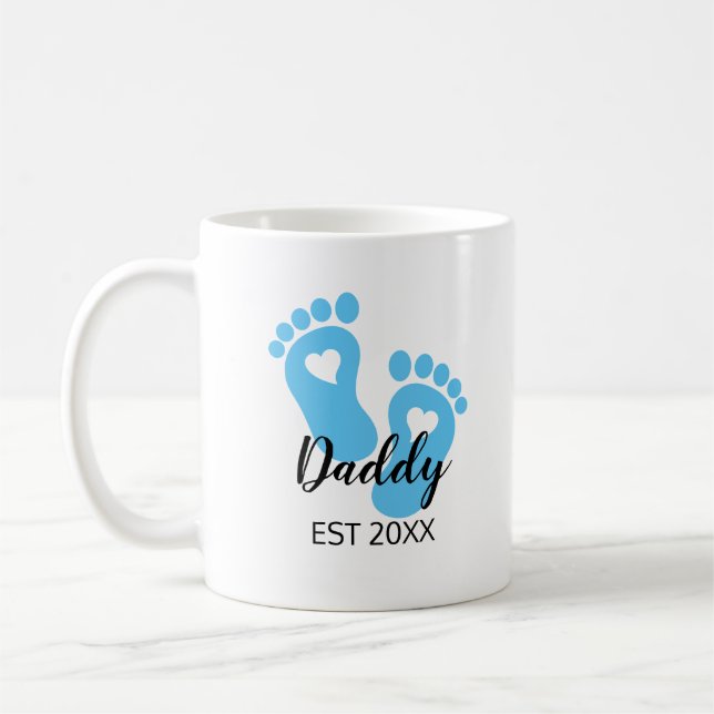 Blue Baby Feed New Dad Baby Boy Kaffeetasse (Links)