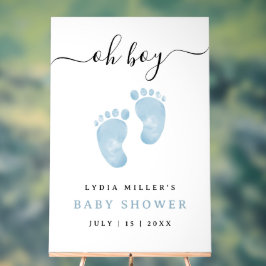 Blue Baby Feet Baby Dusche Begrüßung Baby Baby Boy Acrylschild