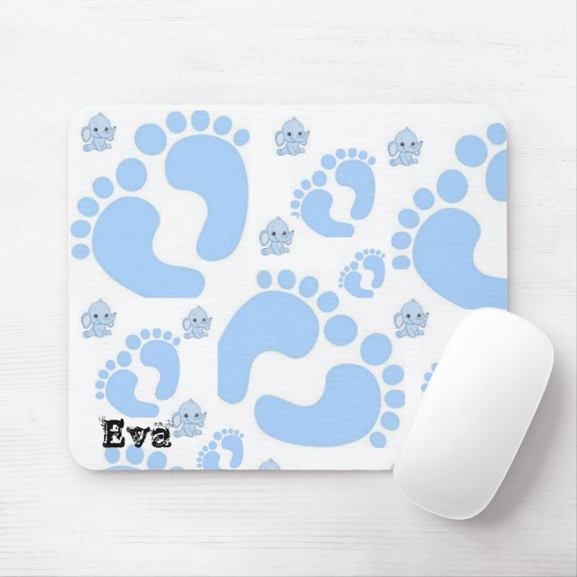 Blue Baby Feet Boy Mouse Pad! Mousepad (Mit Mouse)