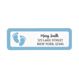 BLUE BABY FOOTPRINTS Rücksendeadresse