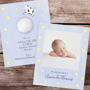 Blue Baby Foto Kinderzimmer Rhyme Custom Ankündigung