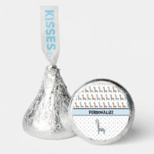 Blue Baby Giraffe Monogram