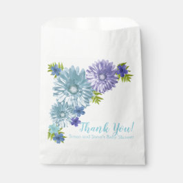 Blue Baby in Bloom Brunch Dusche Geschenktütchen