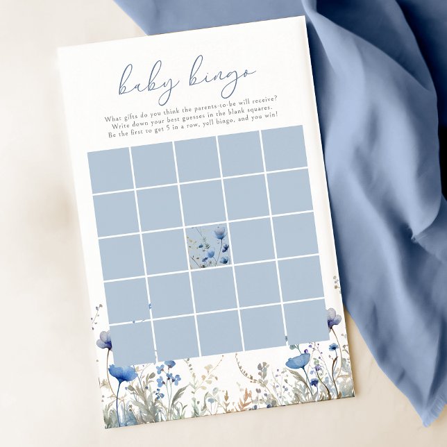 Blue Baby in Bloom Wildblume Baby Bingo Game (Von Creator hochgeladen)