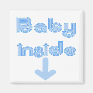 Blue Baby Inside Magnet