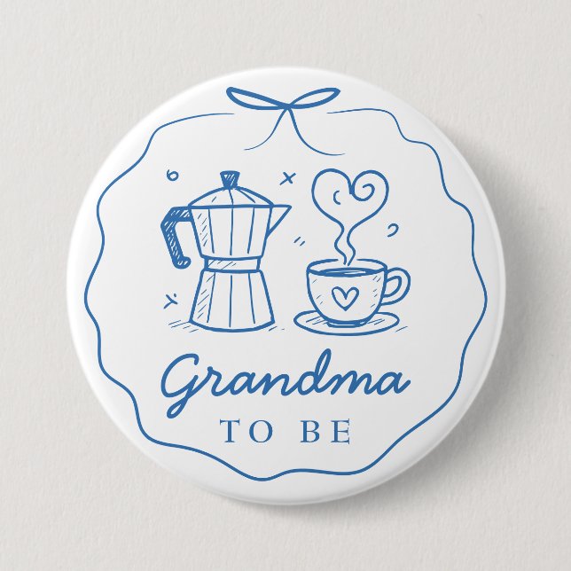 Blue Baby Is Brewing Oma wird Button (Vorderseite)