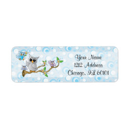 Blue Baby Owl | Thema Dusche