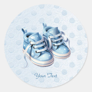 Blue Baby Shoes Sticker