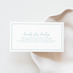 Blue Baby Showbücher für die Babyverpackungskarte Begleitkarte
