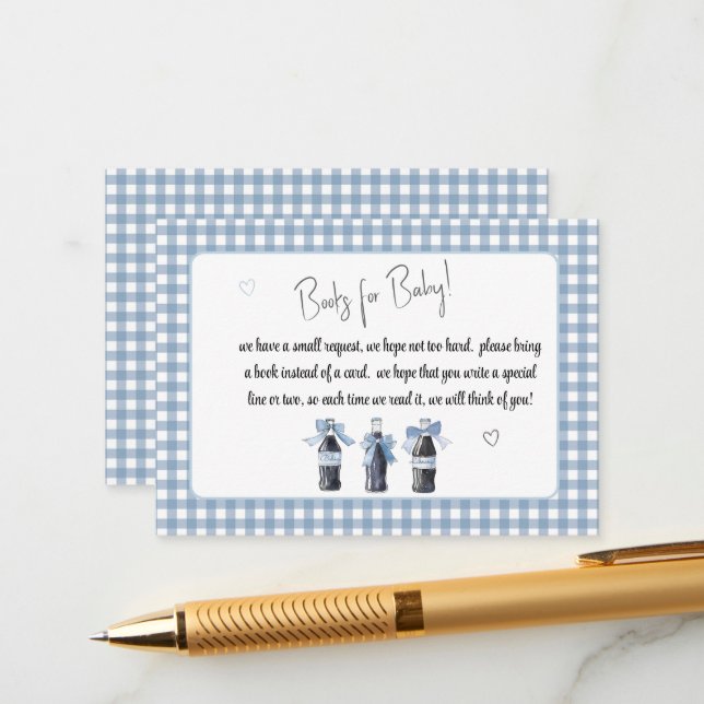 Blue Baby Soda Ready to POP Books for Baby Begleitkarte (Vorderseite/Rückseite Beispiel)