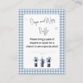 Blue Baby Soda Ready to POP Diaper or Wipes  Begleitkarte