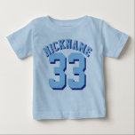 Blue Baby | Sports Jersey Design Baby T-shirt<br><div class="desc">Blue Baby | Sports Jersey Design ・ Baby T - Shirt</div>