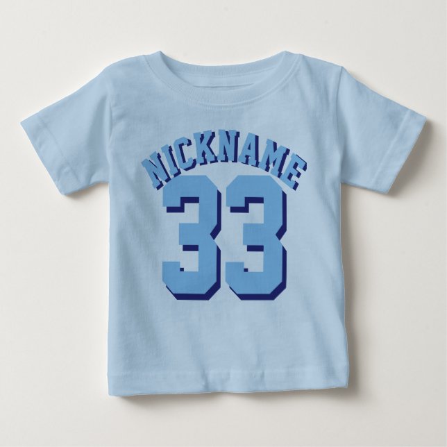 Blue Baby | Sports Jersey Design Baby T-shirt (Vorderseite)
