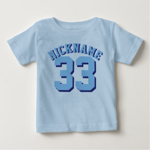 Blue Baby   Sports Jersey Design T-shirt