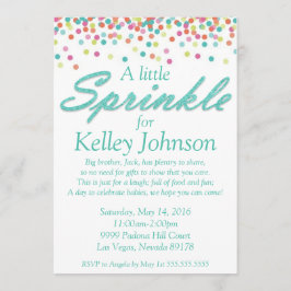Blue Baby Sprinkle Dusche Einladung