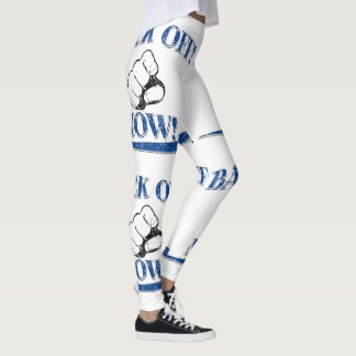 Blue Back Off Leggings