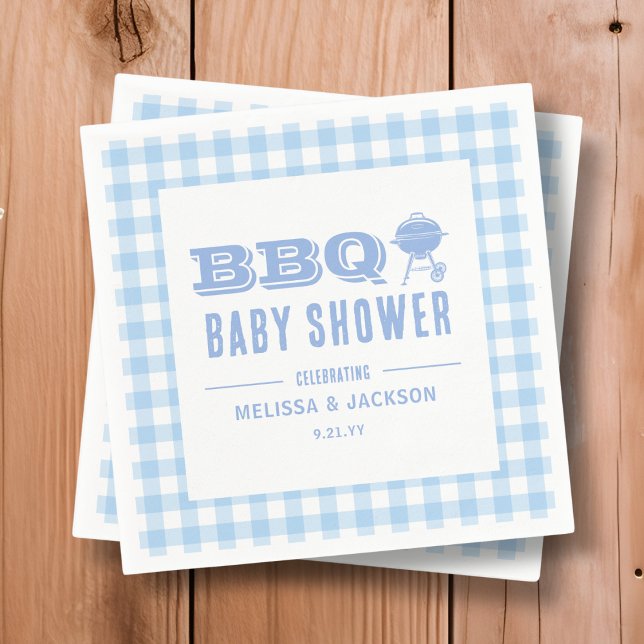 Blue Backyard GRILLEN Baby Dusche Serviette (Von Creator hochgeladen)