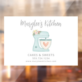 Blue Baker Konditorei Koch Business Window Clubing Fensteraufkleber