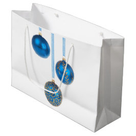 Blue Ball Weihnachtsschmuck Große Geschenktasche Geschenktüte