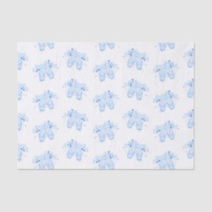Blue Ballet Birthday Pointe Shoes Seidenpapier