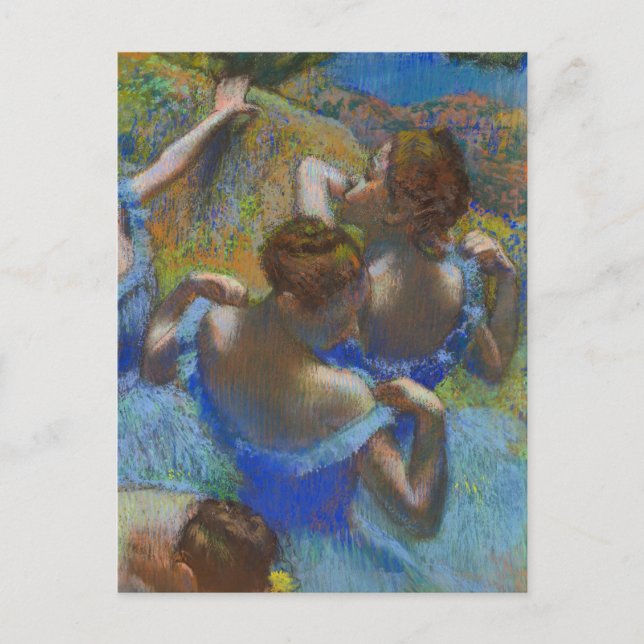 Blue Ballet Dancers Edgar Degas Postkarte (Vorderseite)